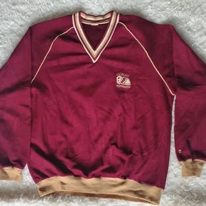 Vintage Champion Womens V-neck academic sweater.
